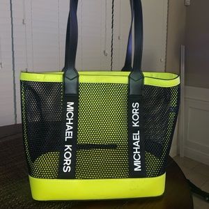 Michael Kors Mesh Neon Tote